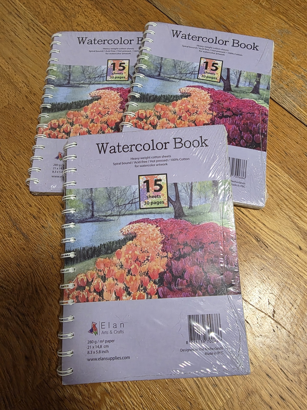 Elan Arts & Crafts watercolor book, 280g/m² paper Cotton